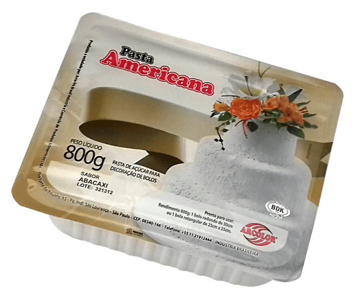 PASTA AMERICANA SABOR ABACAXI 800G